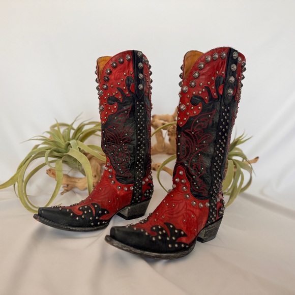 Old Gringo Studded Cowboy Boots 8 - Picture 2 of 13
